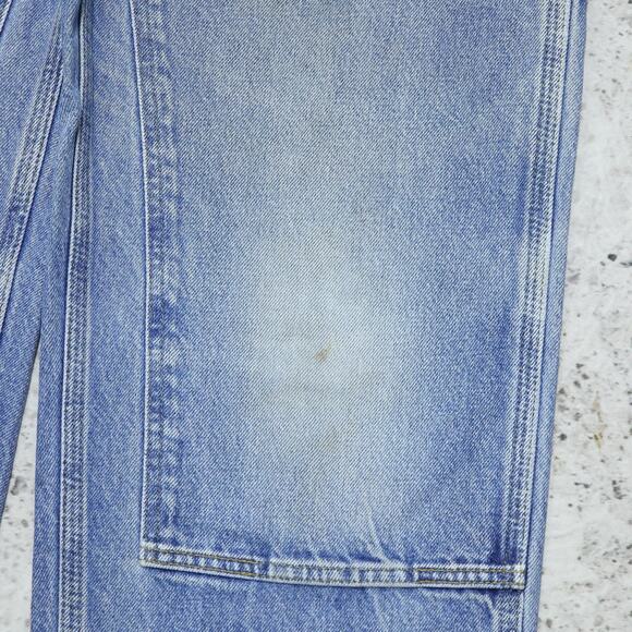 Vintage Carhartt B73 DST Faded Blue Jeans Denim Double Knee Carpenter Pant 32x29 - Picture 12 of 16